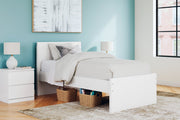 Onita White Youth Panel Platform Bedroom Set - Gate FurnitureYouth Bedroom Set