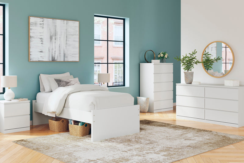 Onita White Youth Platform Bedroom Set - Gate FurnitureYouth Bedroom Set