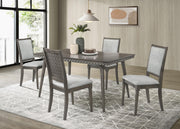 Onslow 5-piece 59-inch Rectangular Dining Set Dark Brown - 108621-S5