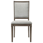 Onslow Upholstered Dining Side Chair Dark Brown (Set of 2) - 108622