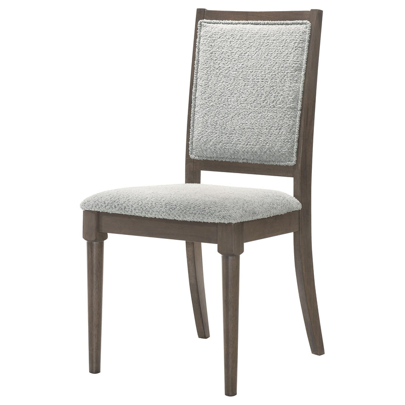 Onslow Upholstered Dining Side Chair Dark Brown (Set of 2) - 108622