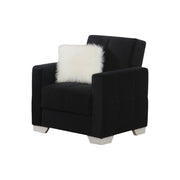 Ontario 35 in. Convertible Sleeper Chair in Black with Storage - Gate FurnitureLiving Room Chair