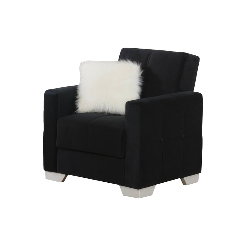 Ontario Black Sleeper Living Room Set - Gate FurnitureLiving Room Set