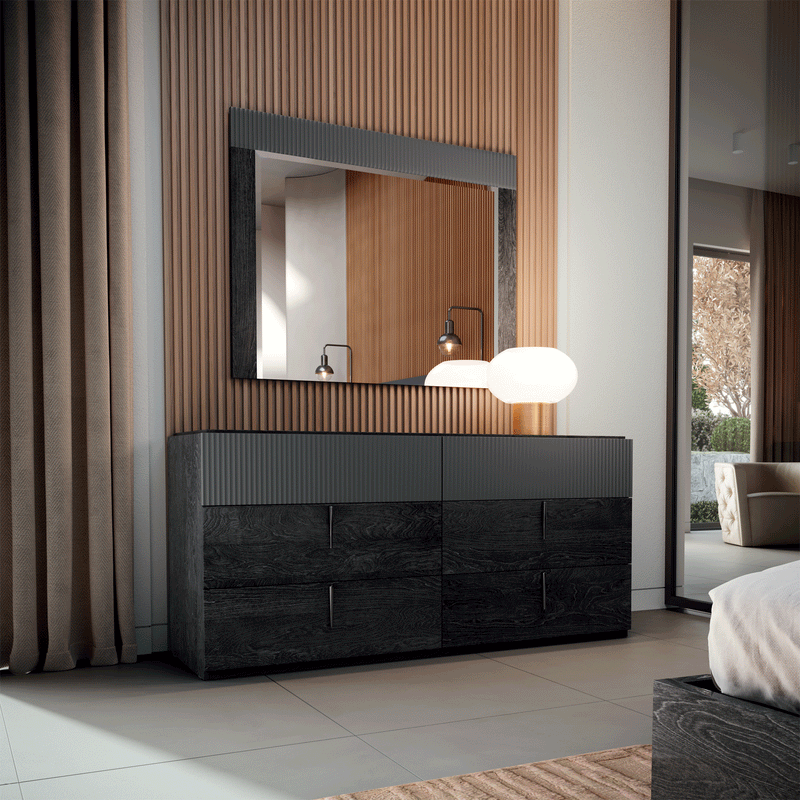 Onyx Double dresser / Mirror SET - p13623