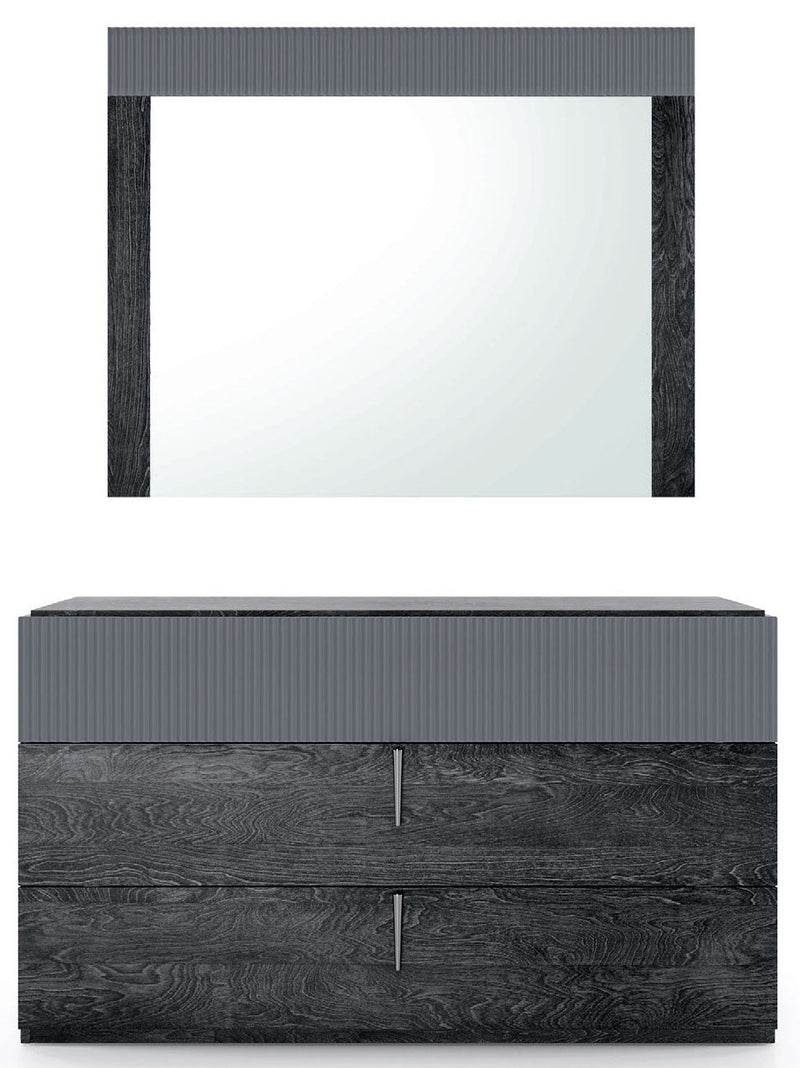 Onyx Single Dresser / Mirror SET - p13624