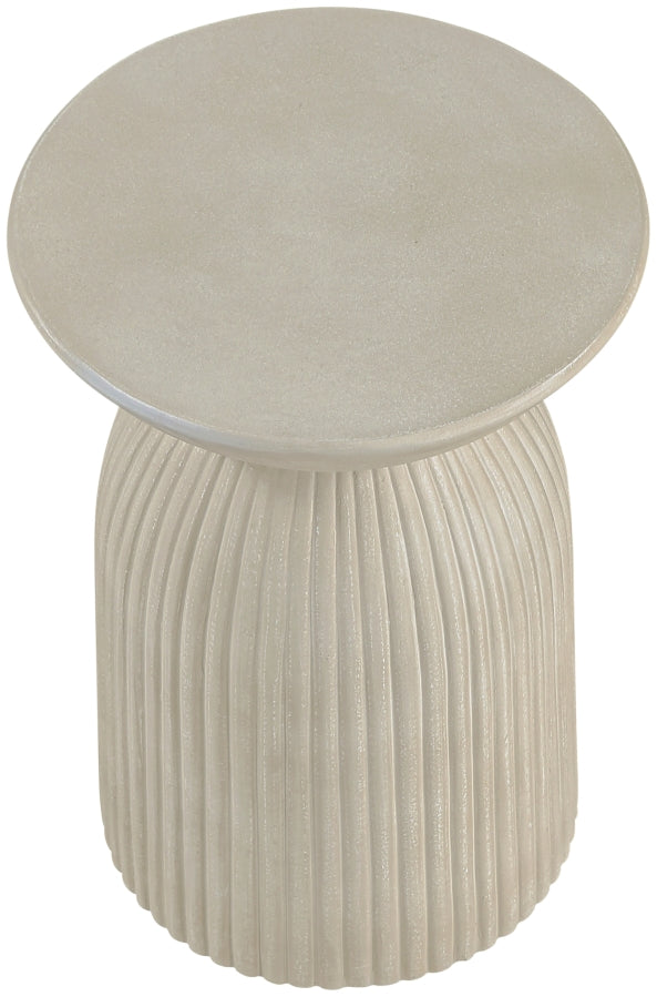 Opani Concrete End Table in Beige - 624Sand-ET