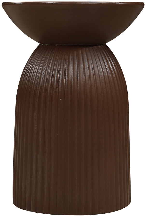 Opani Concrete End Table in Brown - 624Brown-ET