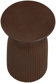 Opani Concrete End Table in Brown - 624Brown-ET