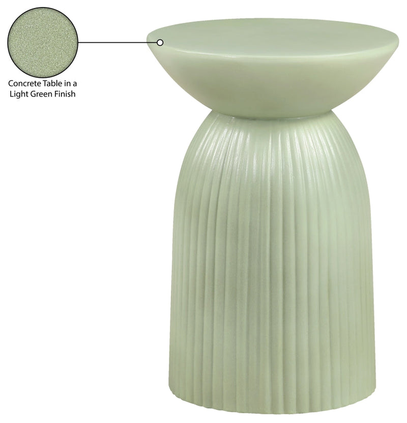 Opani Concrete End Table in Green - 624Green-ET
