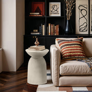 Opani Concrete End Table in Taupe - 624Taupe-ET