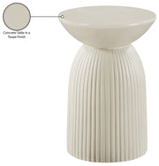 Opani Concrete End Table in Taupe - 624Taupe-ET
