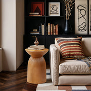 Opani Concrete End Table in Terracotta - 624Terracotta-ET