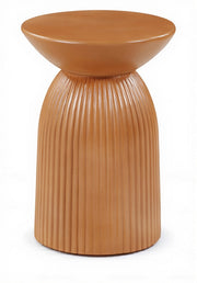 Opani Concrete End Table in Terracotta - 624Terracotta-ET