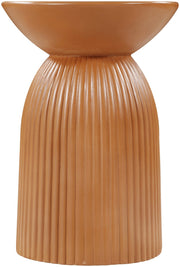 Opani Concrete End Table in Terracotta - 624Terracotta-ET