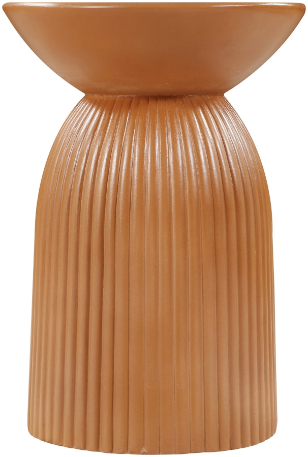 Opani Concrete End Table in Terracotta - 624Terracotta-ET