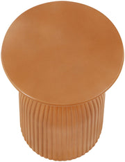 Opani Concrete End Table in Terracotta - 624Terracotta-ET