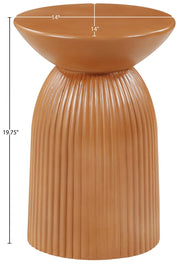 Opani Concrete End Table in Terracotta - 624Terracotta-ET