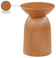 Opani Concrete End Table in Terracotta - 624Terracotta-ET