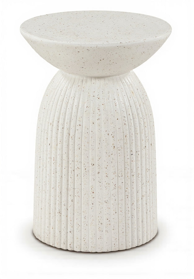 Opani Concrete End Table in Terrazzo - 624Trzo-ET