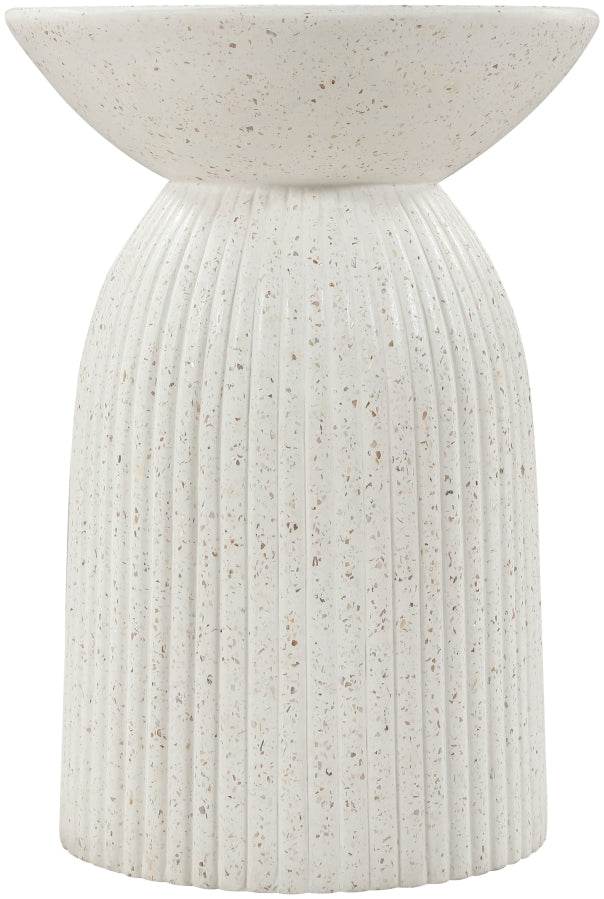 Opani Concrete End Table in Terrazzo - 624Trzo-ET