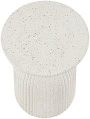 Opani Concrete End Table in Terrazzo - 624Trzo-ET