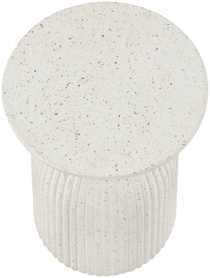 Opani Concrete End Table in Terrazzo - 624Trzo-ET