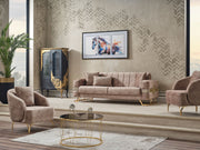 Opera 3-pieces (Sofa & Loveseat & Chair) Livingroom in Beige - 200-SER-OPE-TURKO442-321