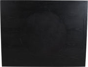 Optic Oak Wood Frame Mirror in Black - 66085Black-M