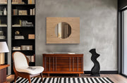Optic Oak Wood Frame Mirror in Natural - 66085Oak-M