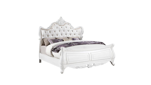 Opulence Queen Bed White - Opulence Queen Bed White