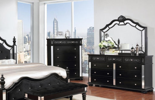 Opulent Black Dresser - Gate FurnitureDresser