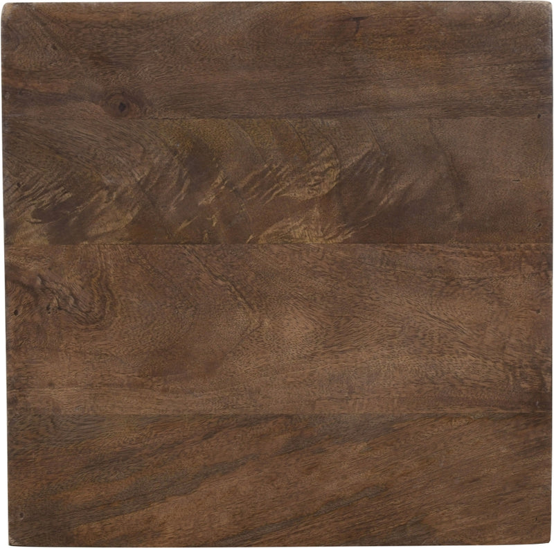 Opus Travertine And Mango Wood End Table in Brown - 77013Brown-ET