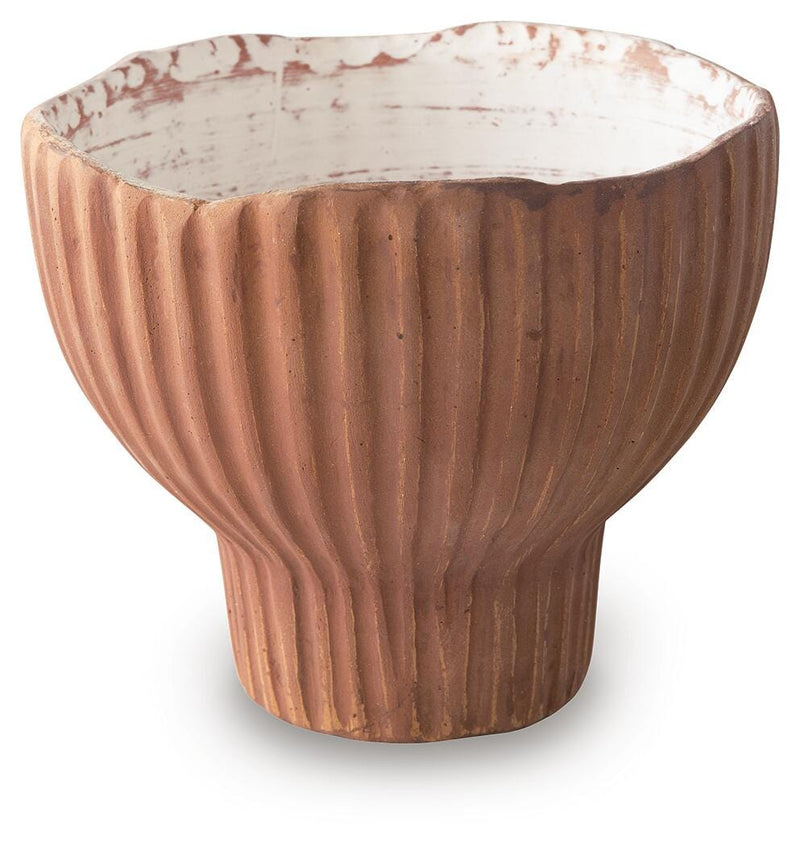 Orban Sienna/White Vase - A2000886