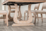 Orbetello Distressed Natural Dining Table - FM3601NT-T