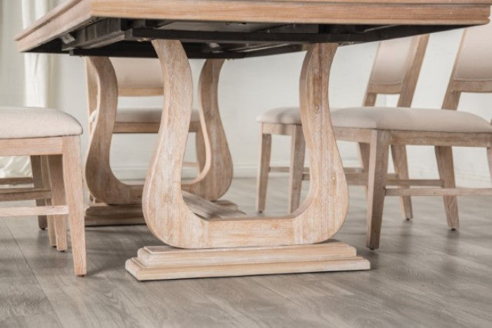 Orbetello Distressed Natural Dining Table - FM3601NT-T