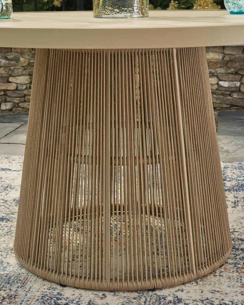 Orchard Beach Beige Outdoor Dining Table - PCP373P2