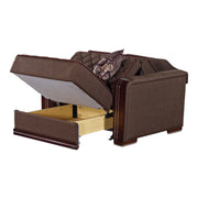 Oregon 42 in. Pull Out Sleeper Chair in Brown with Storage - Gate FurnitureLiving Room Chair