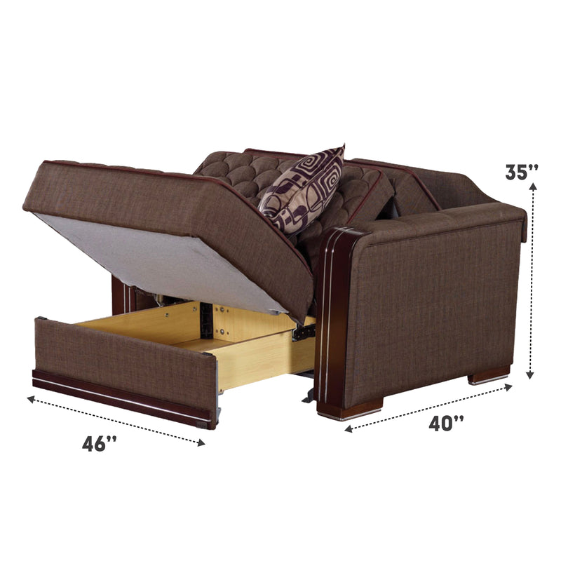 Oregon Brown Sleeper Living Room Set - Gate FurnitureLiving Room Set