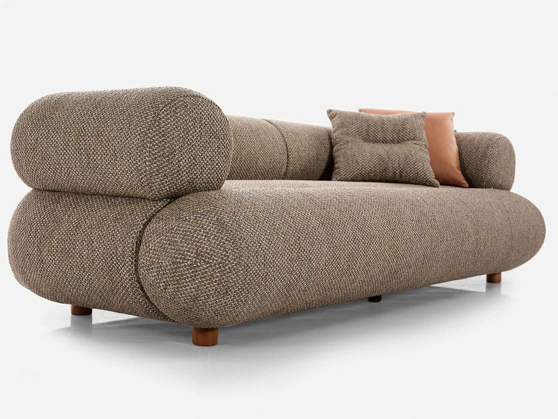 Oreo 4-pieces (2 Sofa & 2 Chair) Livingroom in Brown - 200-ELI-ORE-MB-308-3311