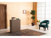 Origami Shoe Cabinet in Cotton Brown - 745-ORI-CTT-BRW