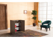 Origami Shoe Cabinet in Cotton Brown - 745-ORI-CTT-BRW
