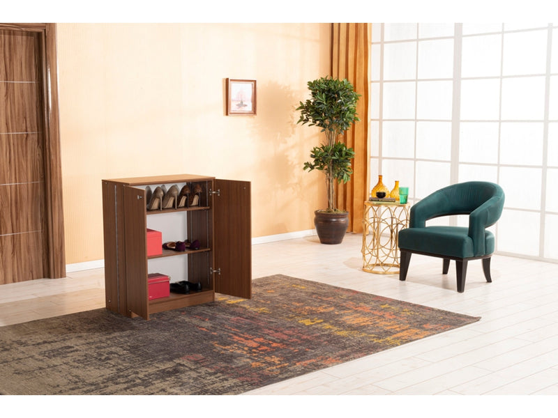 Origami Shoe Cabinet in Walnut - 745-ORI-WAL