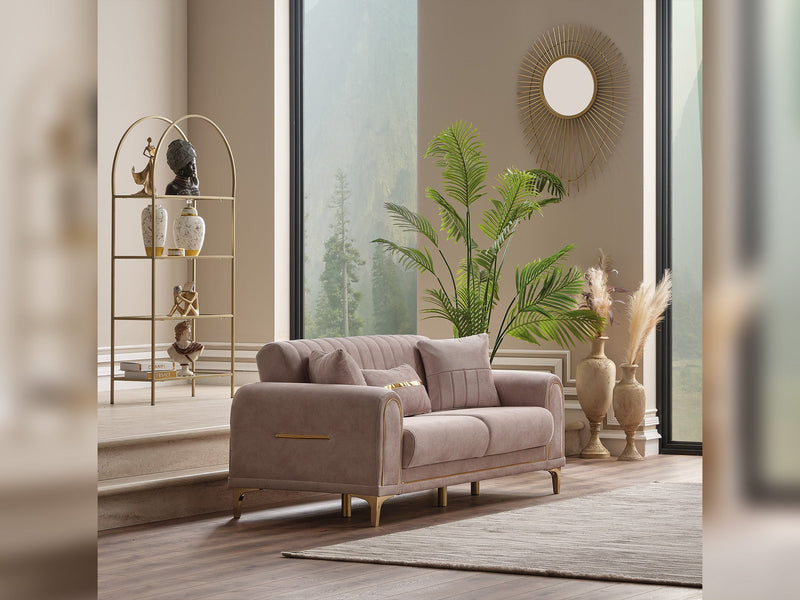 Orion 3-pieces (Sofa & Loveseat & Chair) Livingroom Set Cream in Cream - 101-ORI-TUR276-321