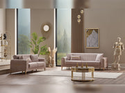 Orion 3-pieces (Sofa & Loveseat & Chair) Livingroom Set Cream in Cream - 101-ORI-TUR276-321