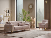 Orion 3-pieces (Sofa & Loveseat & Chair) Livingroom Set Cream in Cream - 101-ORI-TUR276-321