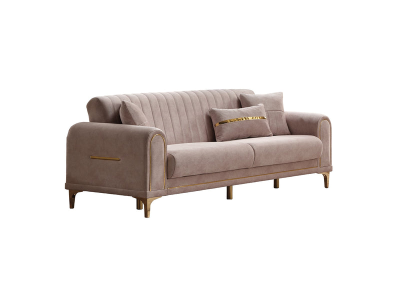 Orion 3-pieces (Sofa & Loveseat & Chair) Livingroom Set Cream in Cream - 101-ORI-TUR276-321