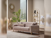 Orion 3-pieces (Sofa & Loveseat & Chair) Livingroom Set Cream in Cream - 101-ORI-TUR276-321