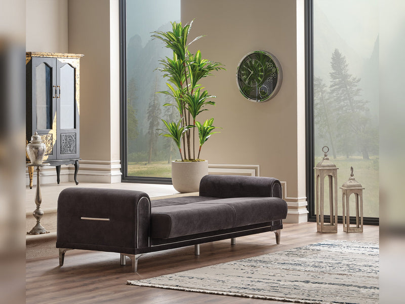 Orion 3-pieces (Sofa & Loveseat & Chair) Livingroom Set Grey in Grey - 101-ORI-TUR376-321