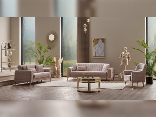Orion 4-pieces (Sofa & Loveseat & 2 Chair) Livingroom Set Cream in Cream - 101-ORI-TUR276-3211