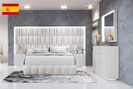 Orion Bed with Wave White cases SET - p13264